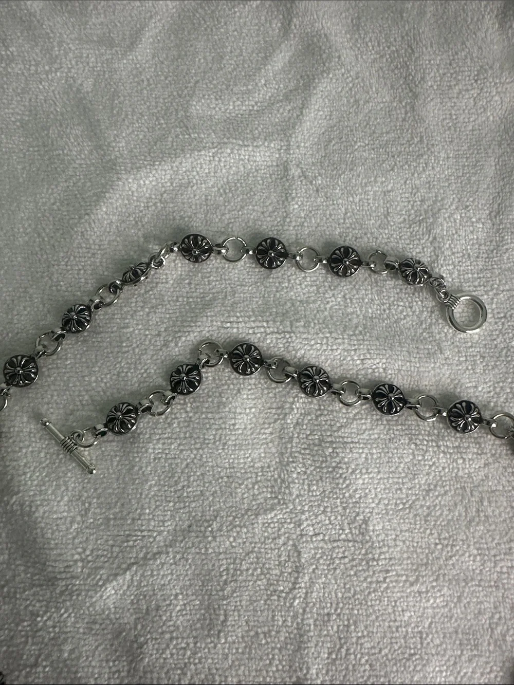 Silver Triple Cross Pendant Necklace